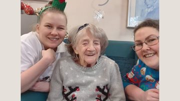 Christmas jumper day at John Joseph Powell care home